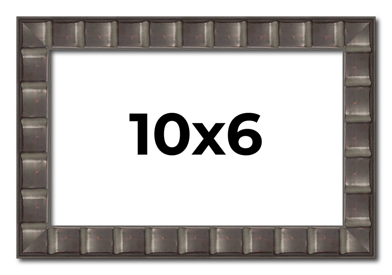 Photo Size Deco Black Picture Frame - UV Acrylic, Foam Board Backing, Hanging Hardware